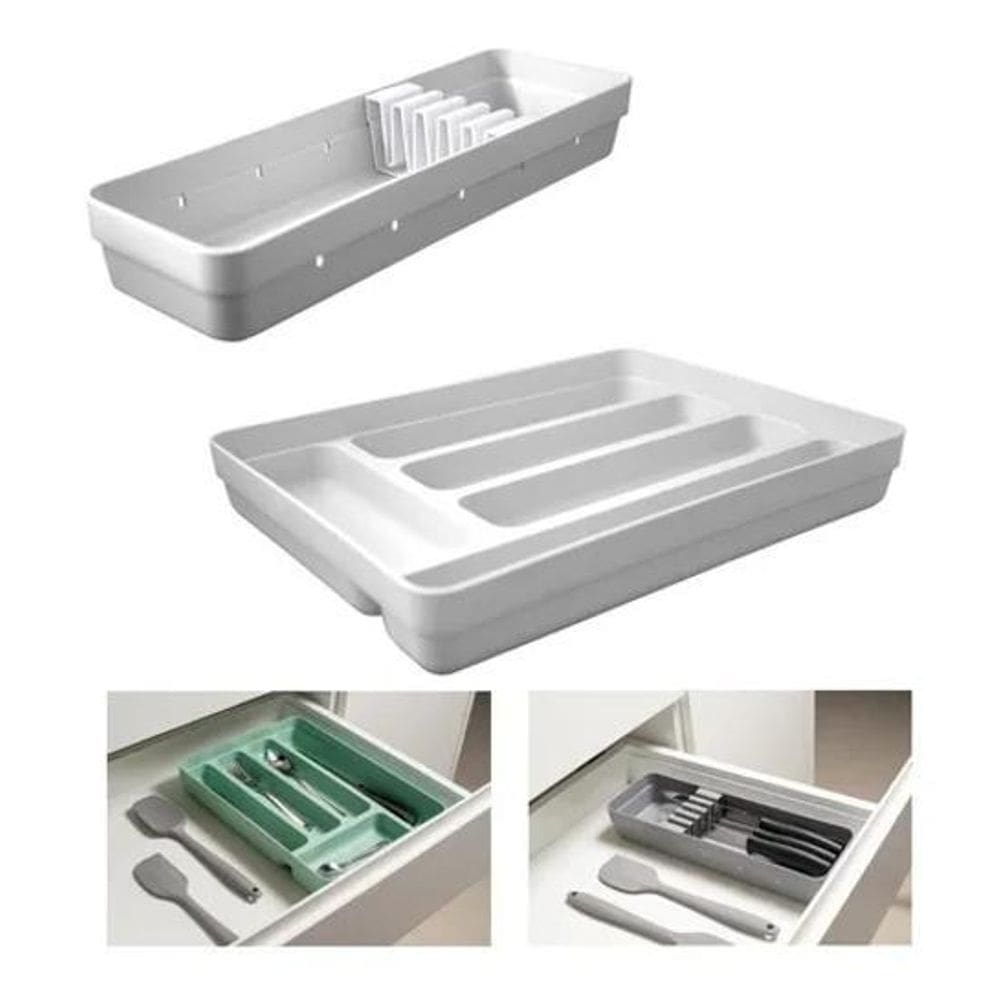 Kit Organizador Porta Talheres Mais Porta Facas Gavetas