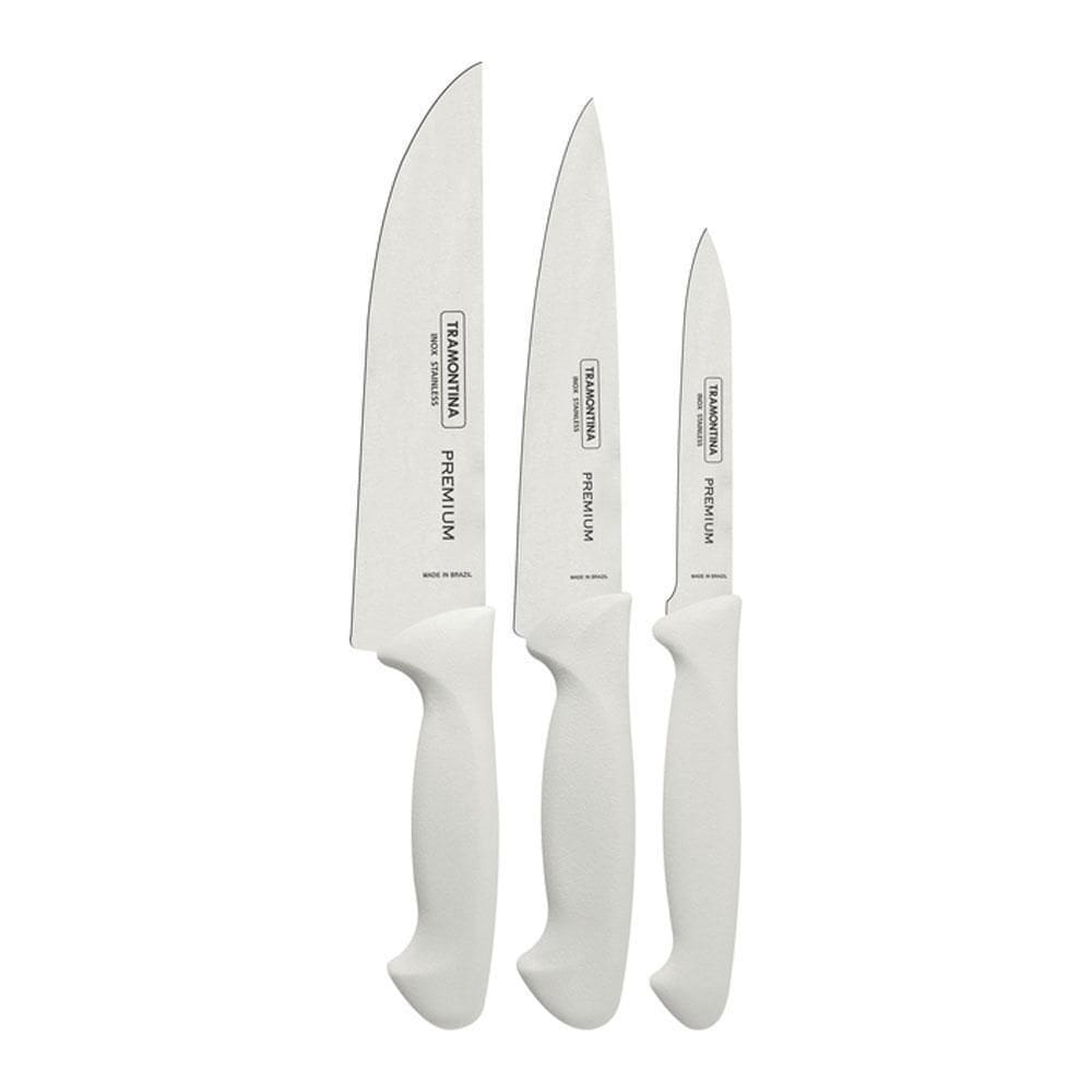 Faqueiro Premium 3Peças+6Facas Nygma Texturizadas Tramontina
