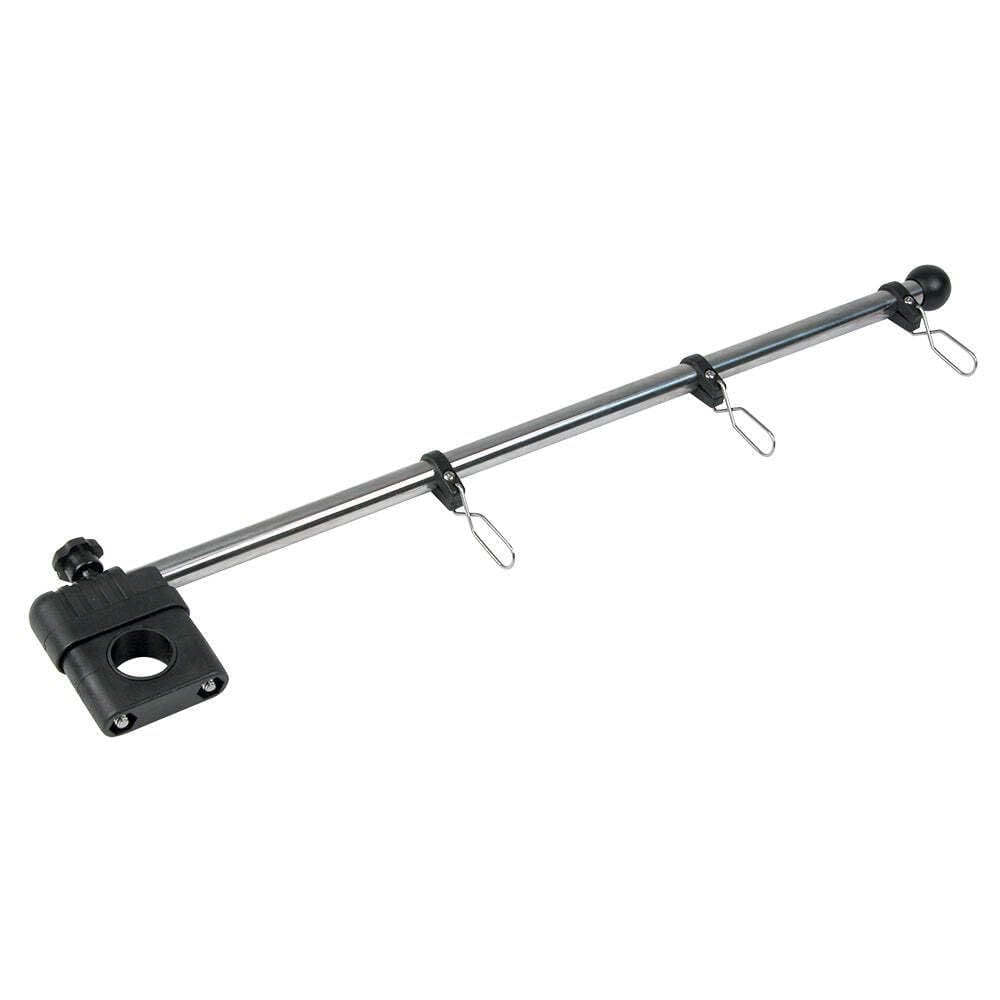 Clamp-On-Flag Staff Whitecap S-5010P em aço inoxidável branco