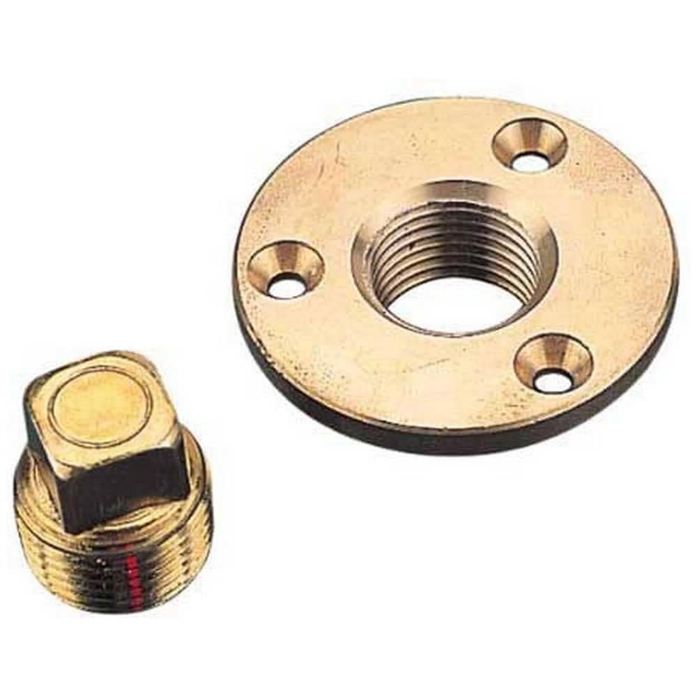 Dreno e bujão Garboard Sea-Dog 520040-1 Bronze usinado de 2" de diâmetro