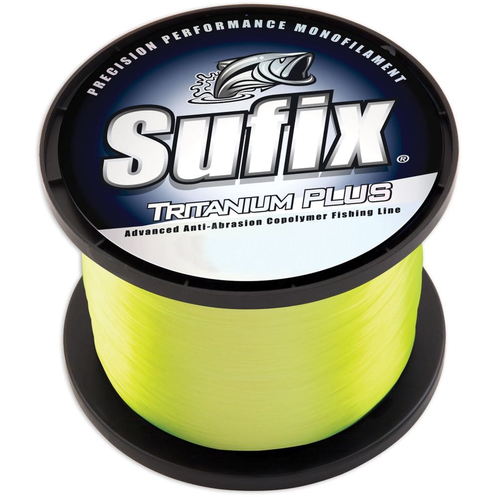 Linha de pesca Sufix Tritanium Plus 113 g 20 libras Chartreuse