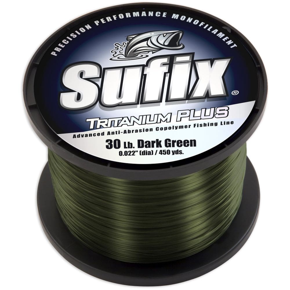 Bobina Fishing Line Sufix Tritanium Plus 125g 30 lb verde escuro