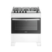 Fogão 5 Bocas Com Mesa Inox Atlas Atenas Branco Bivolt