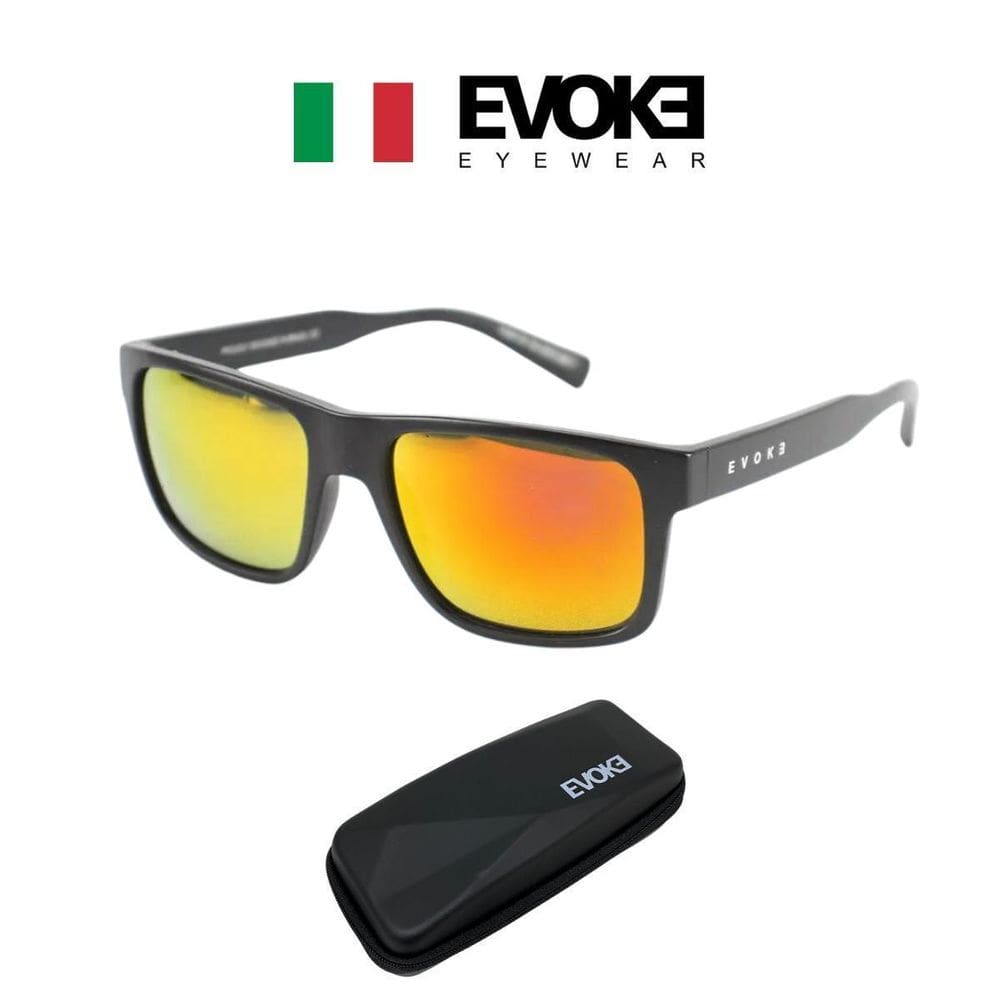 Óculos De Sol Evoke For You Ds12 Br11 Black Matte Red Flash