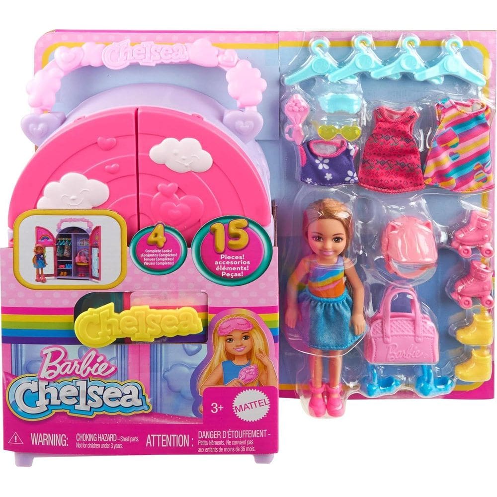 Barbie Conjunto de Brinquedo Armario de Chelsea - HXN03 MATTEL