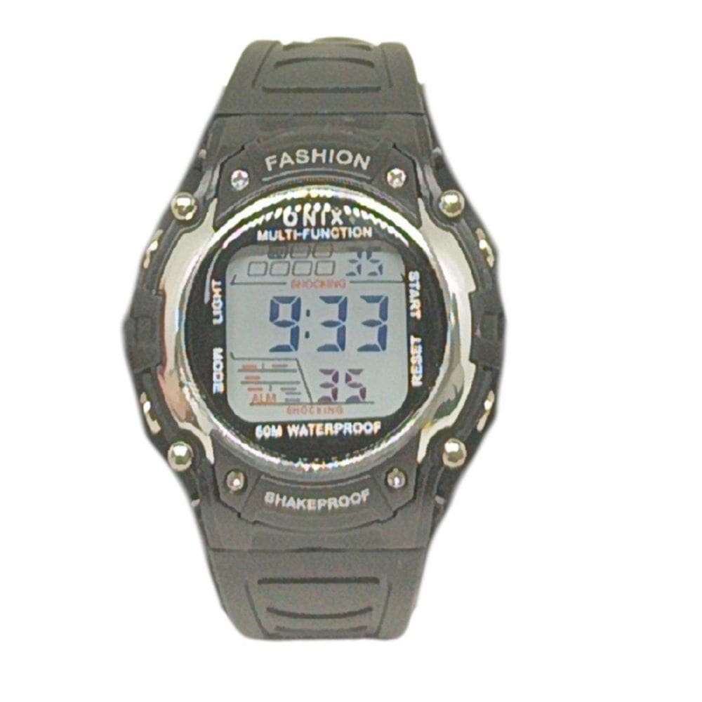Pulseira Menina Onix Digital It-610  0101  Preto E Prata