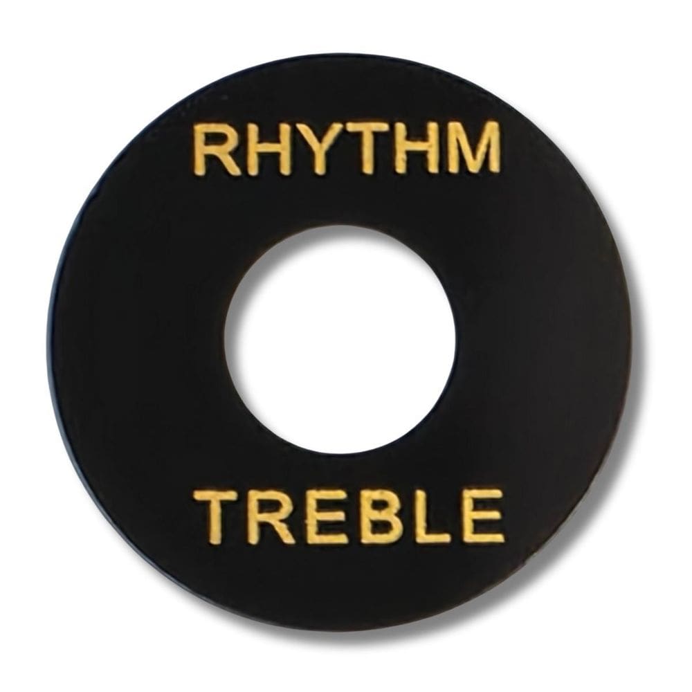 Plate Escudo Chave Seletora Les Paul Preta Com Impressão