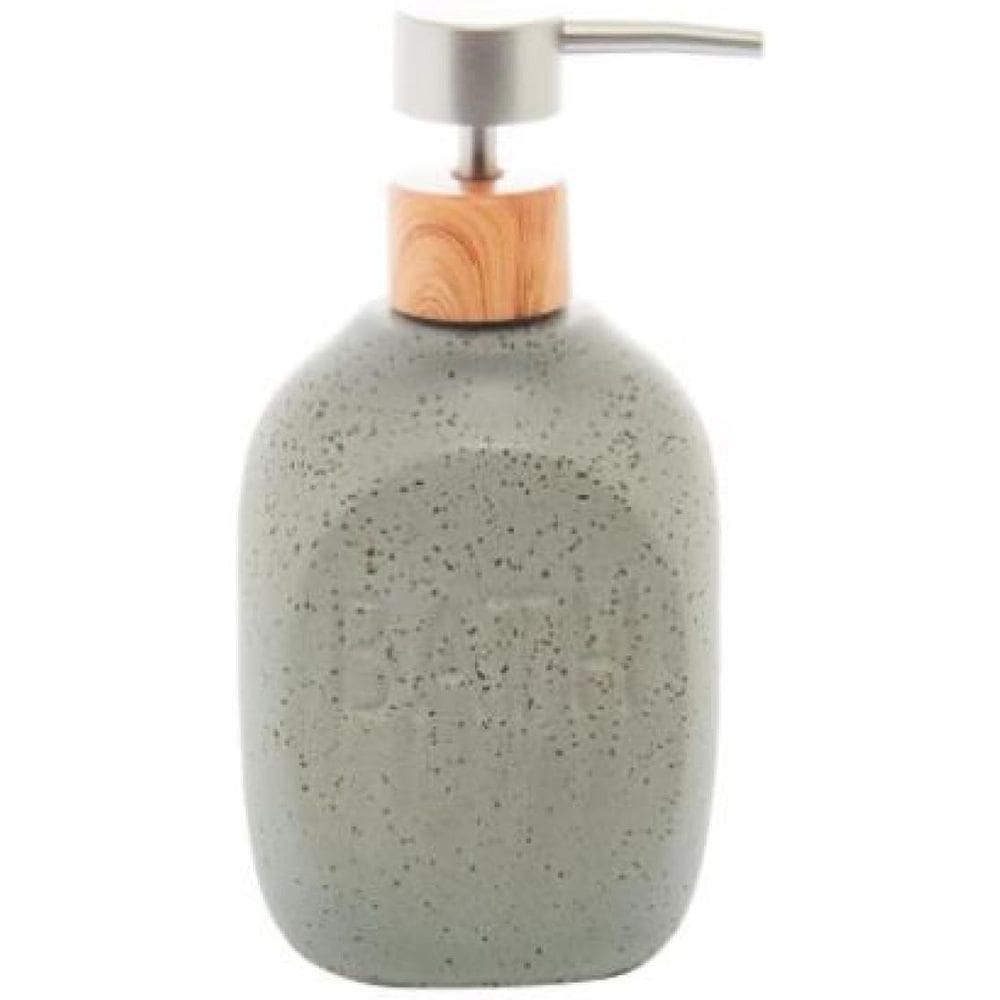 Porta Sabonete De Cerâmica Granilite Bath Cinza 430Ml - Lyor