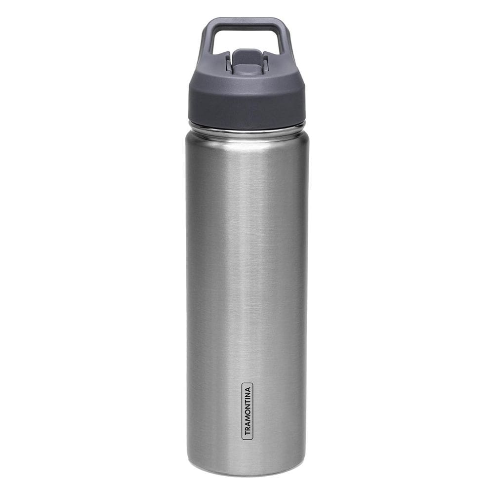 Garrafa Térmica Tramontina 650 ml Inox com Canudo