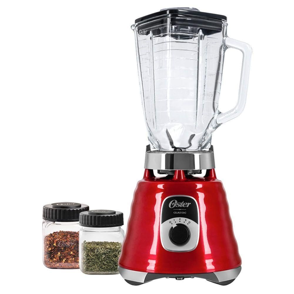 Kit New Osterizer Vermelho - Liquidificador E Mini Jarras 220V