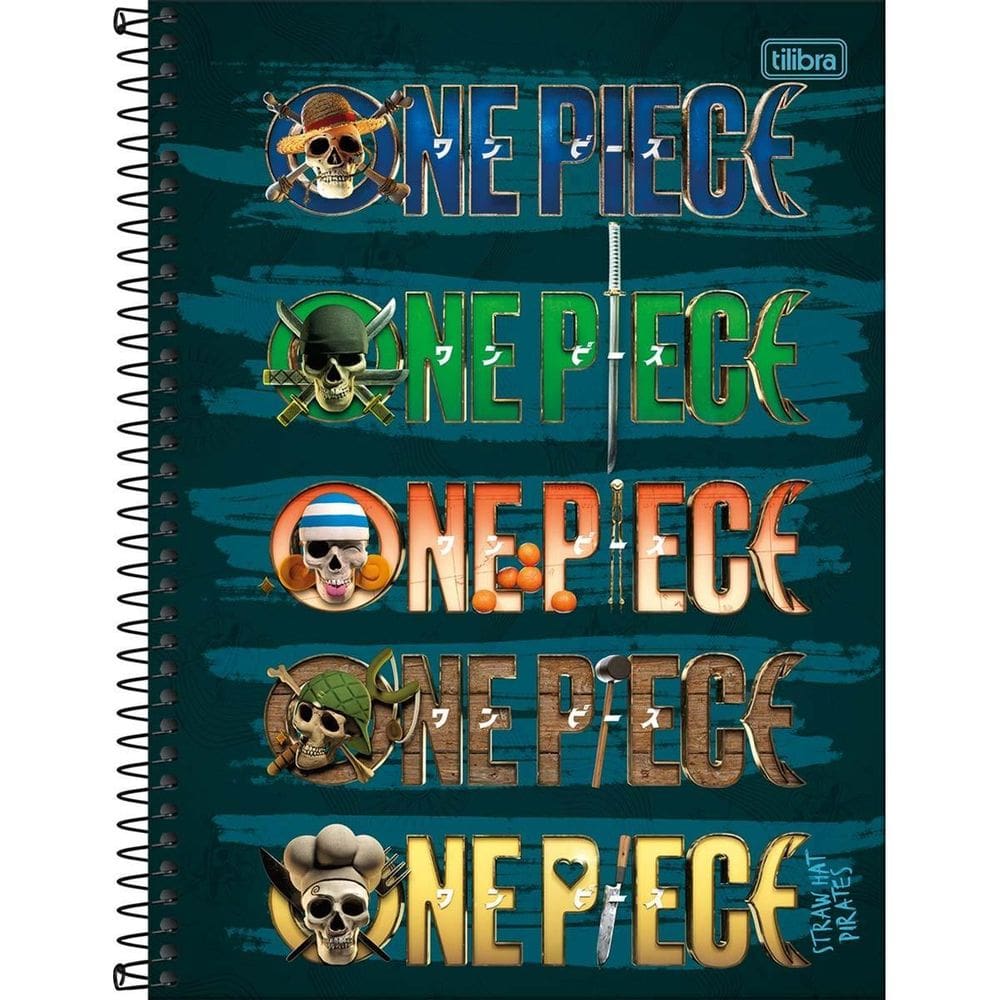 Caderno C/D 10 Materias One Piece Netflix Tilibra