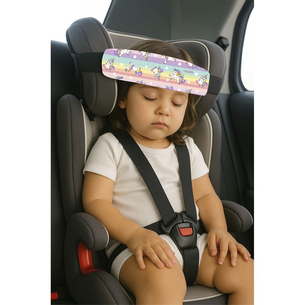 Faixa Soninho Infantil Apoio Para Cabeça da Criança Durante Viagem de Carro