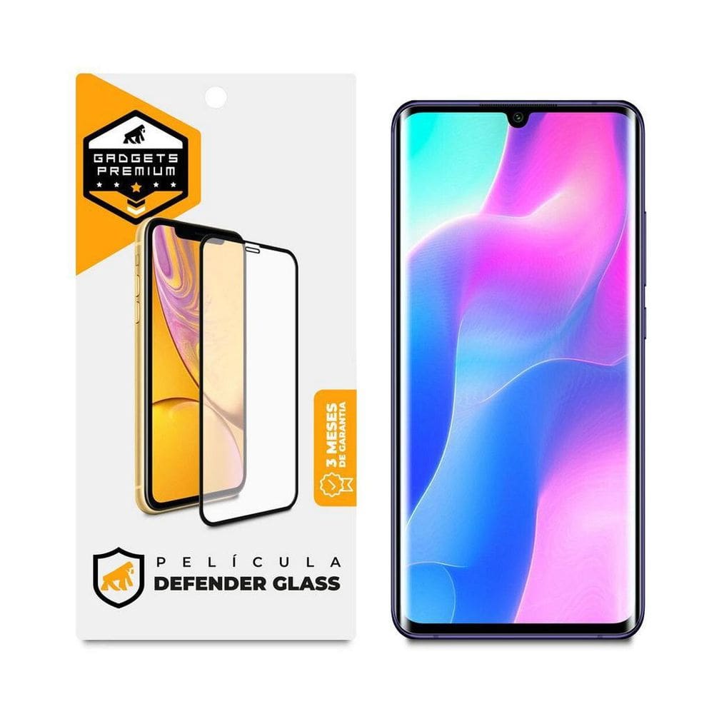 Película Defender Glass Mi 10 Lite - Preta