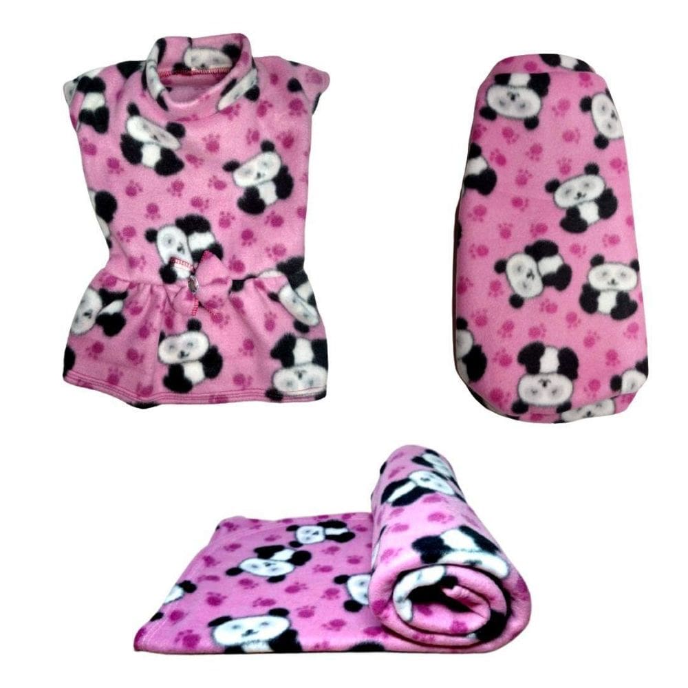 Kit Manta, Vestido E Suéter De Inverno - P