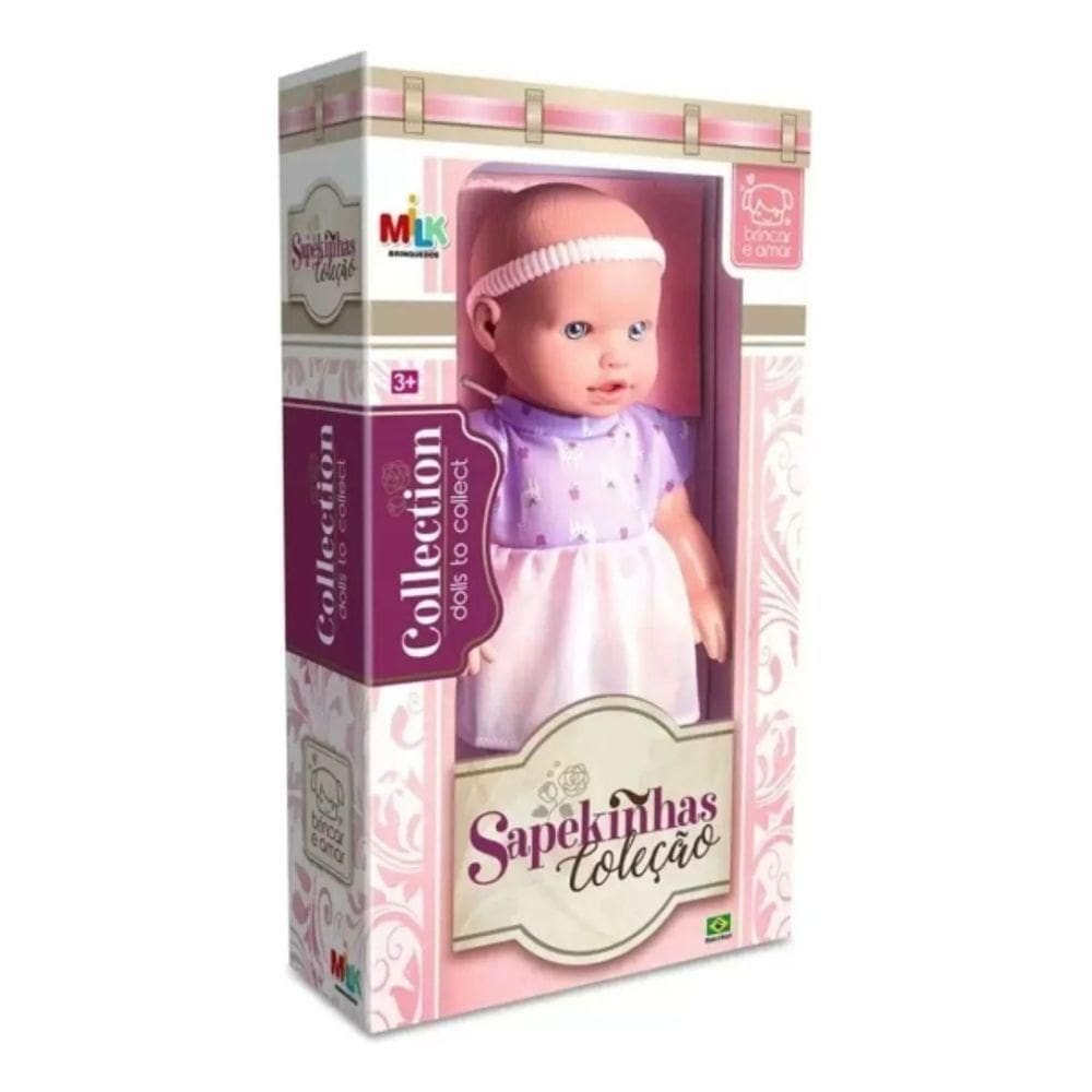 Boneca Brinquedo Menina Coleção Sapekinhas 32cm Milk 607