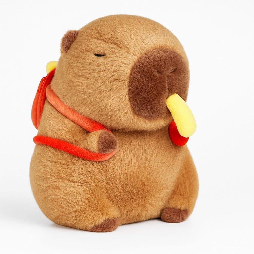Capivara De Pelúcia 30Cm Anti-Alérgica Batata Frita