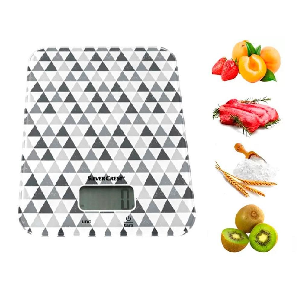 Balança Digital de Precisão Cozinha até 5kg Receita Branco