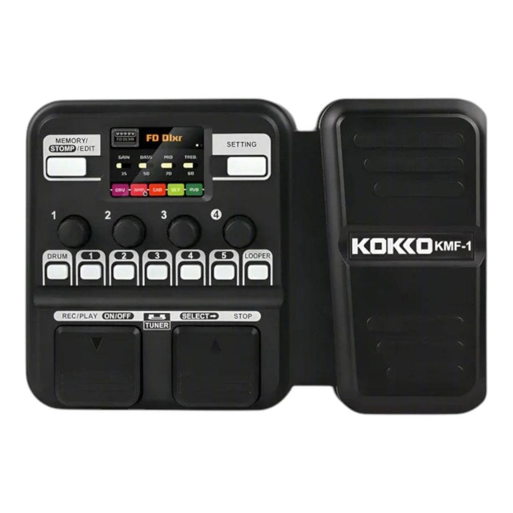 Pedaleira M Vave Km-Fi Kokko Multiefeitos P Guitarra