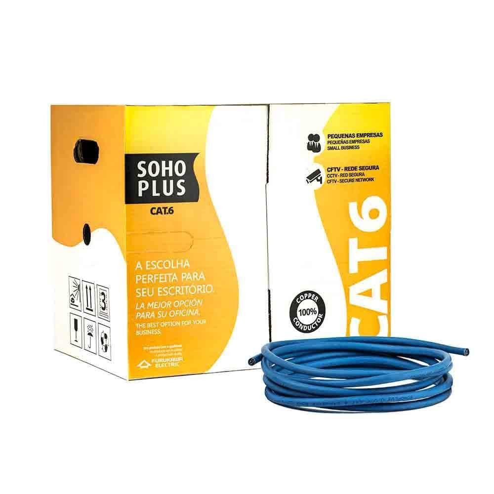 Cabo De Rede Cat6 Furukawa Sohoplus Azul - 305 Metros