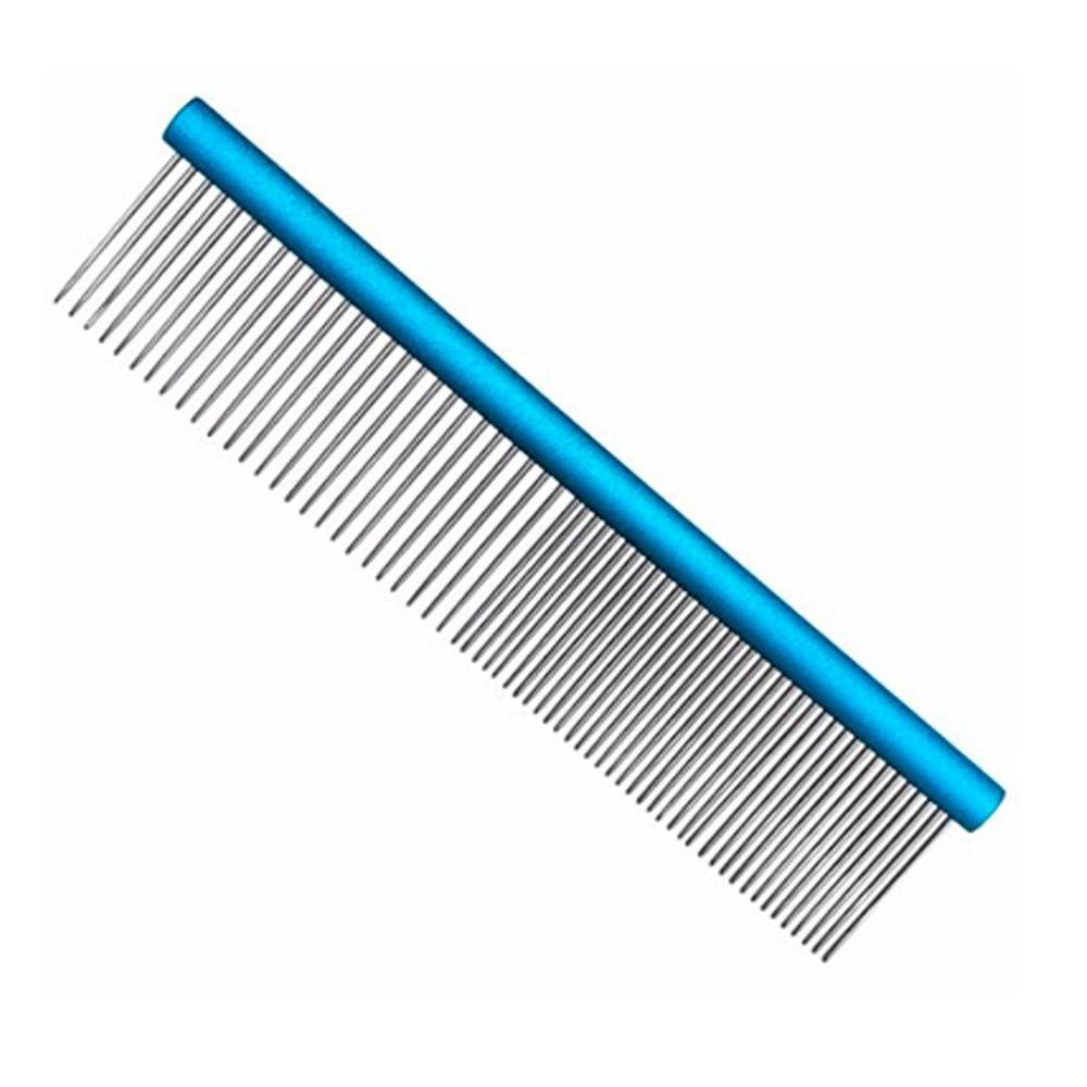 Pente 30Cm Duplo Alumínio Azul Precision Edge Banho E Tosa
