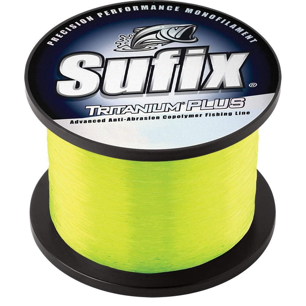 Linha de pesca Sufix Tritanium Plus 11,3 kg Chartreuse 25 libras