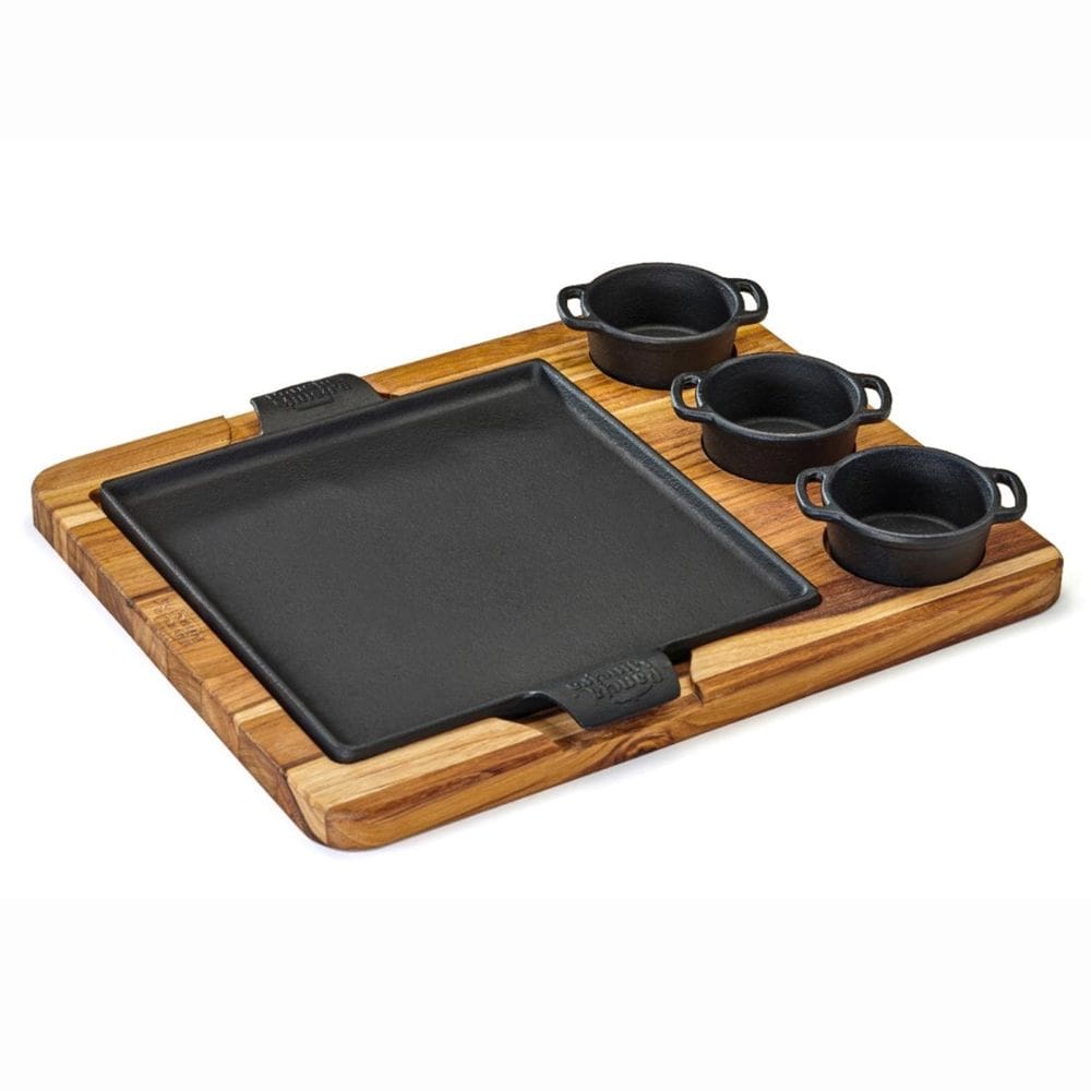 Conjunto de Chapas Quadrada 24x24 cm com Molheiras Fumil
