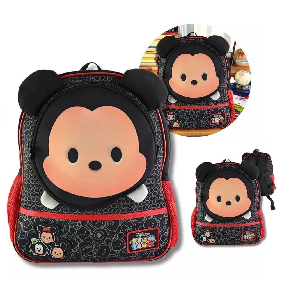 Mochila Mickey Costas Infantil Escolar Passeio Diversão