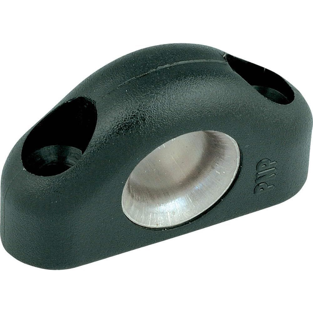 Plástico preto Fairlead Ronstan com forro de aço inoxidável de 8,5 mm