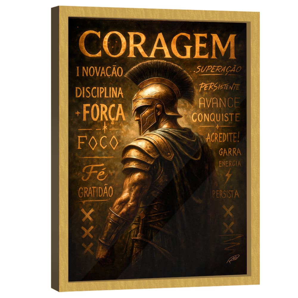Quadro Decorativo Espartano Motivacional