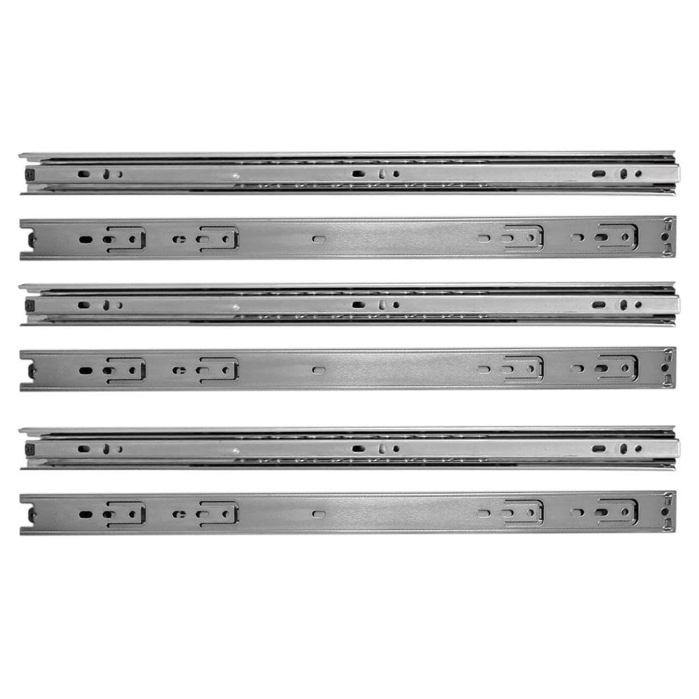 Kit 8 Corrediças Telescópica 45Cm Para Gaveta Trilho 4 Pares