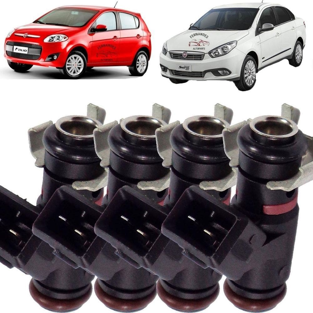 4 Bicos Injetores Fiat Palio Doblo Strada Siena 1.4 8V