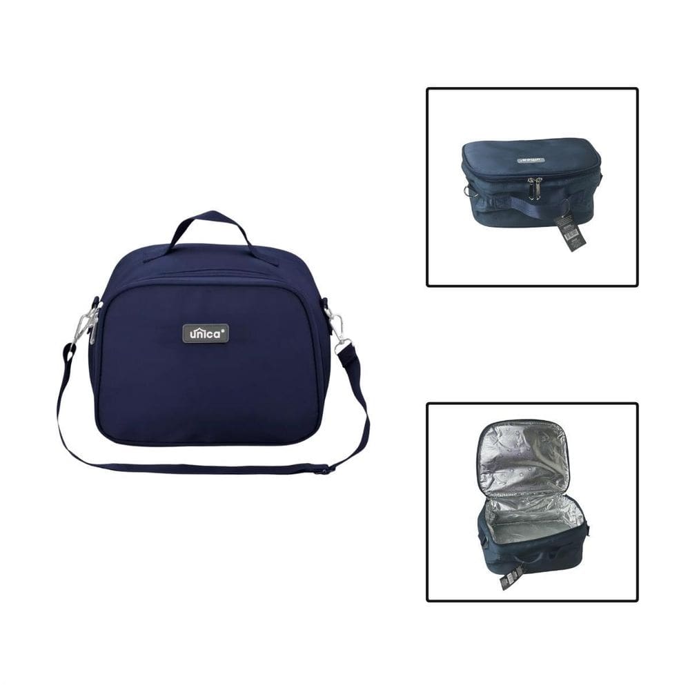 Bolsa Lancheira Porta Marmita Térmica Alça Removível - Azul