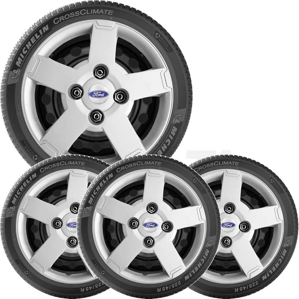 4X Calota Ford Ka Fiesta Aro 13 Emblema  013Cb