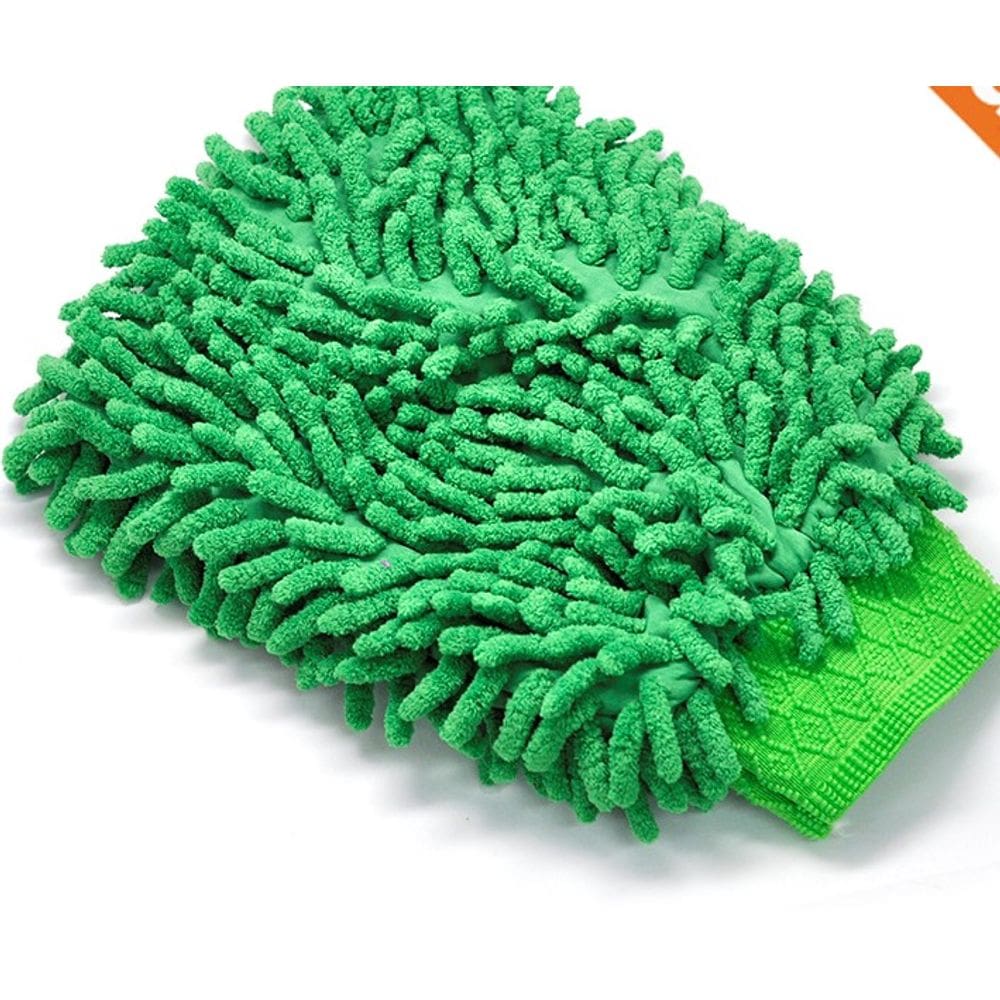 Luva de microfibra para lavar carro e limpeza domestica
