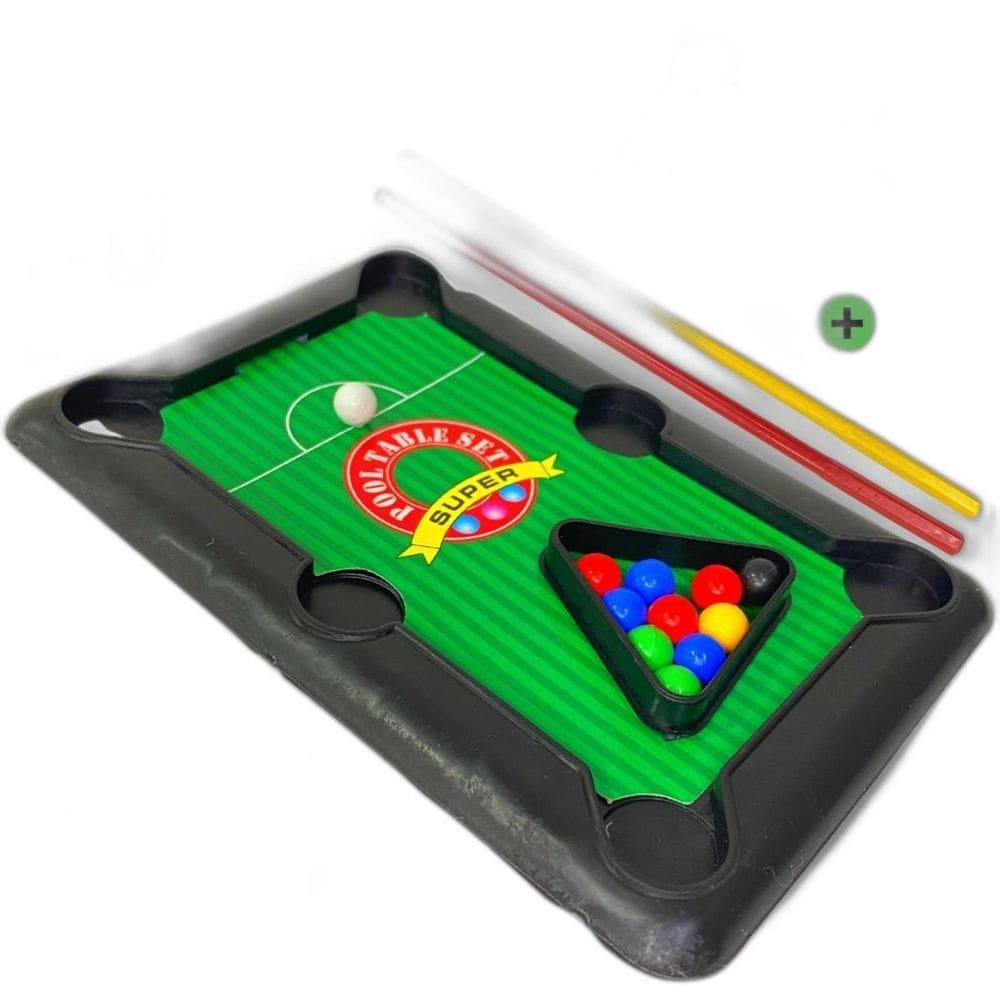 Brinquedo Mini Mesa De Sinuca Bilhar Jogo Infantil Portátil