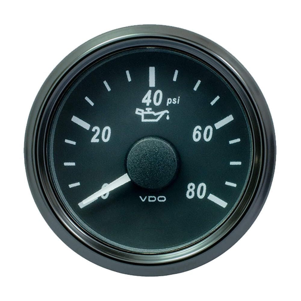 Medidor de pressão de óleo VDO SingleViu 52mm (2-1/16) 80 PSI
