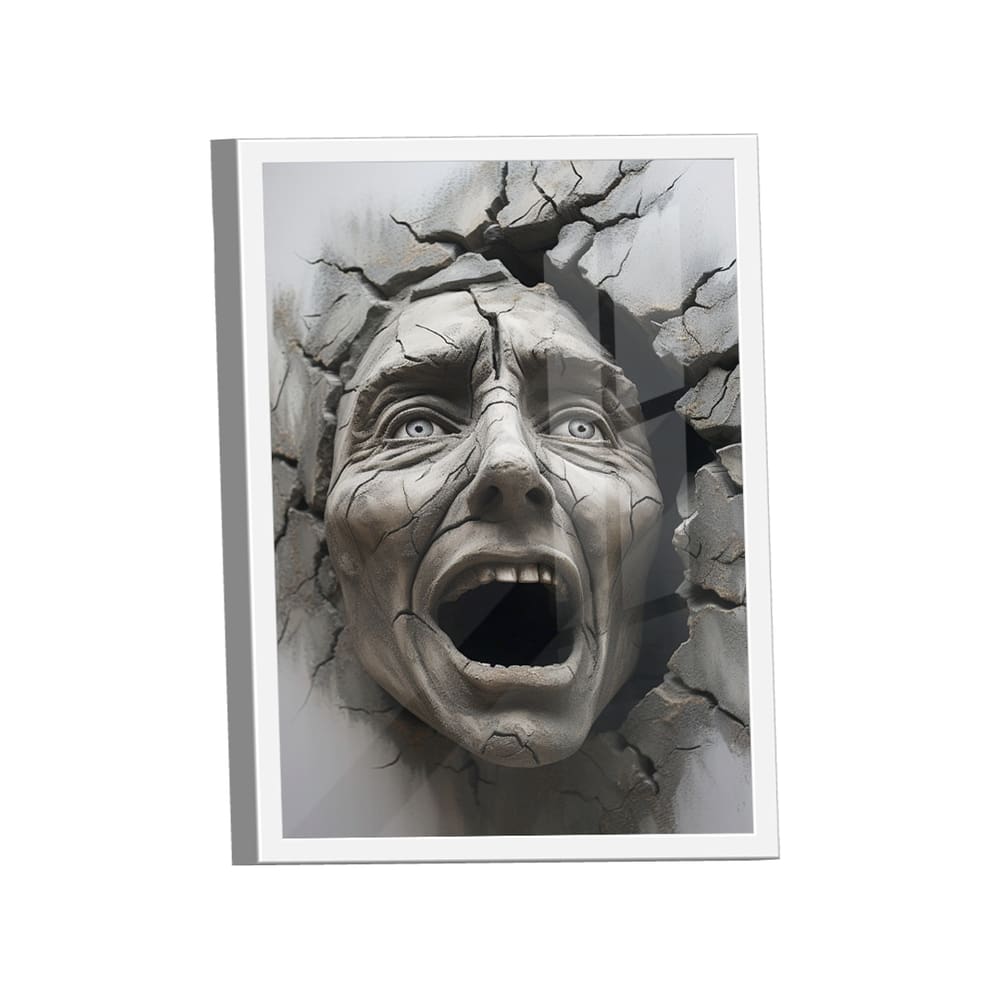 Quadro Decorativo Aterrorizado 3D