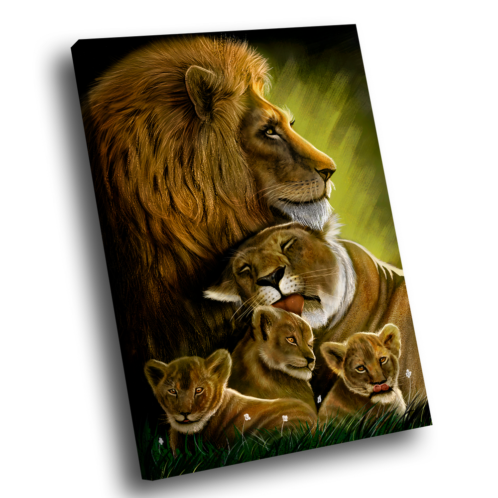 Quadro Família Abençoada Colorido