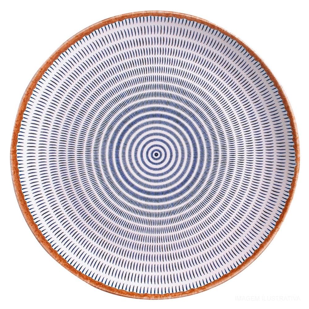 Prato Raso Coup Stoneware New Asteca Porto Brasil 26 cm