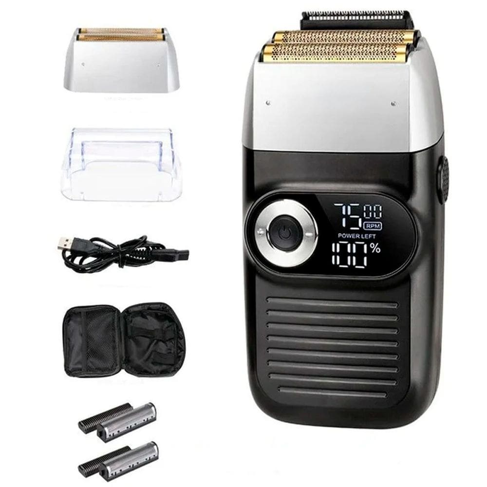 Barbeador Kit Completo Profissional Portátil Kemei