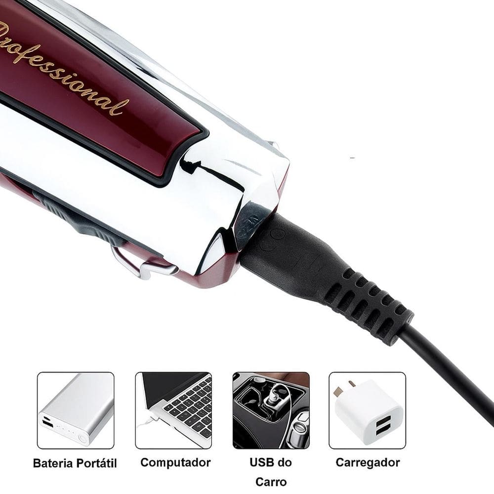 Maquininha Kemei Ideal Para Barbeiro Moderno
