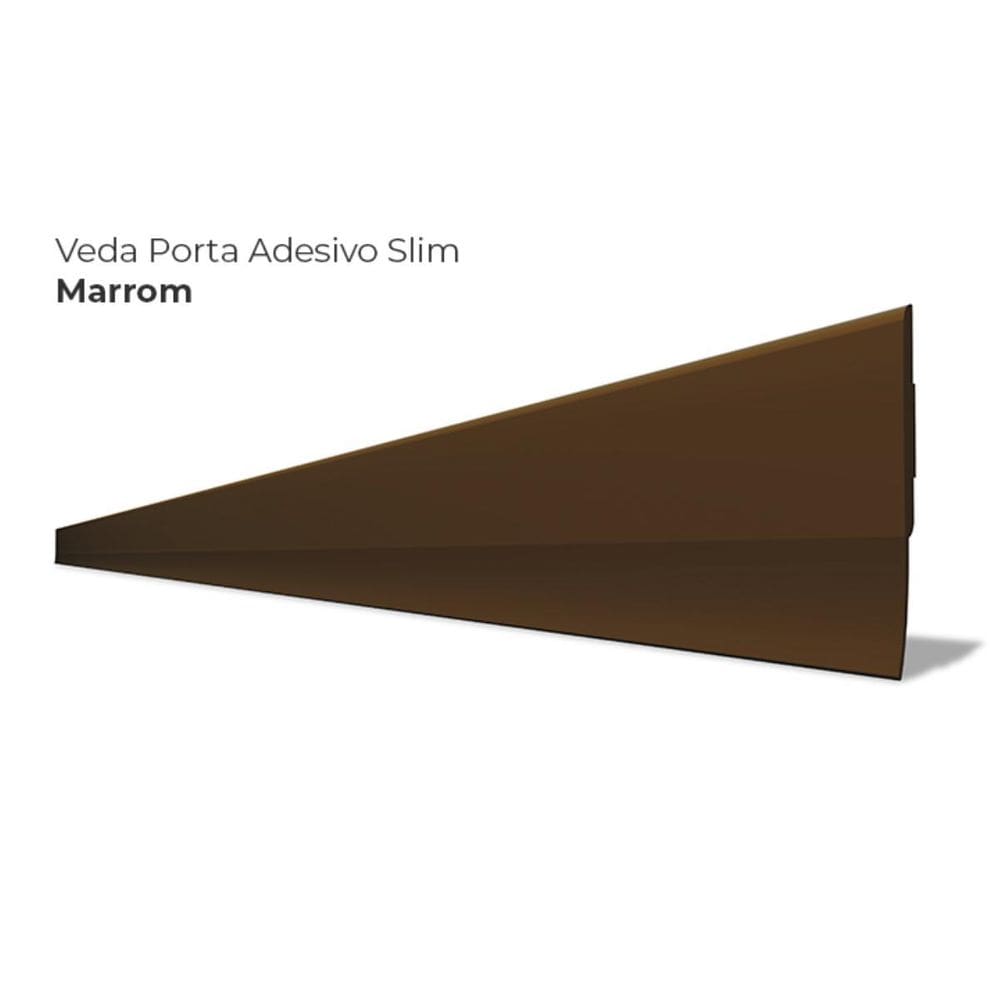 Veda Porta Slim 80Cm Marrom Comfort Door