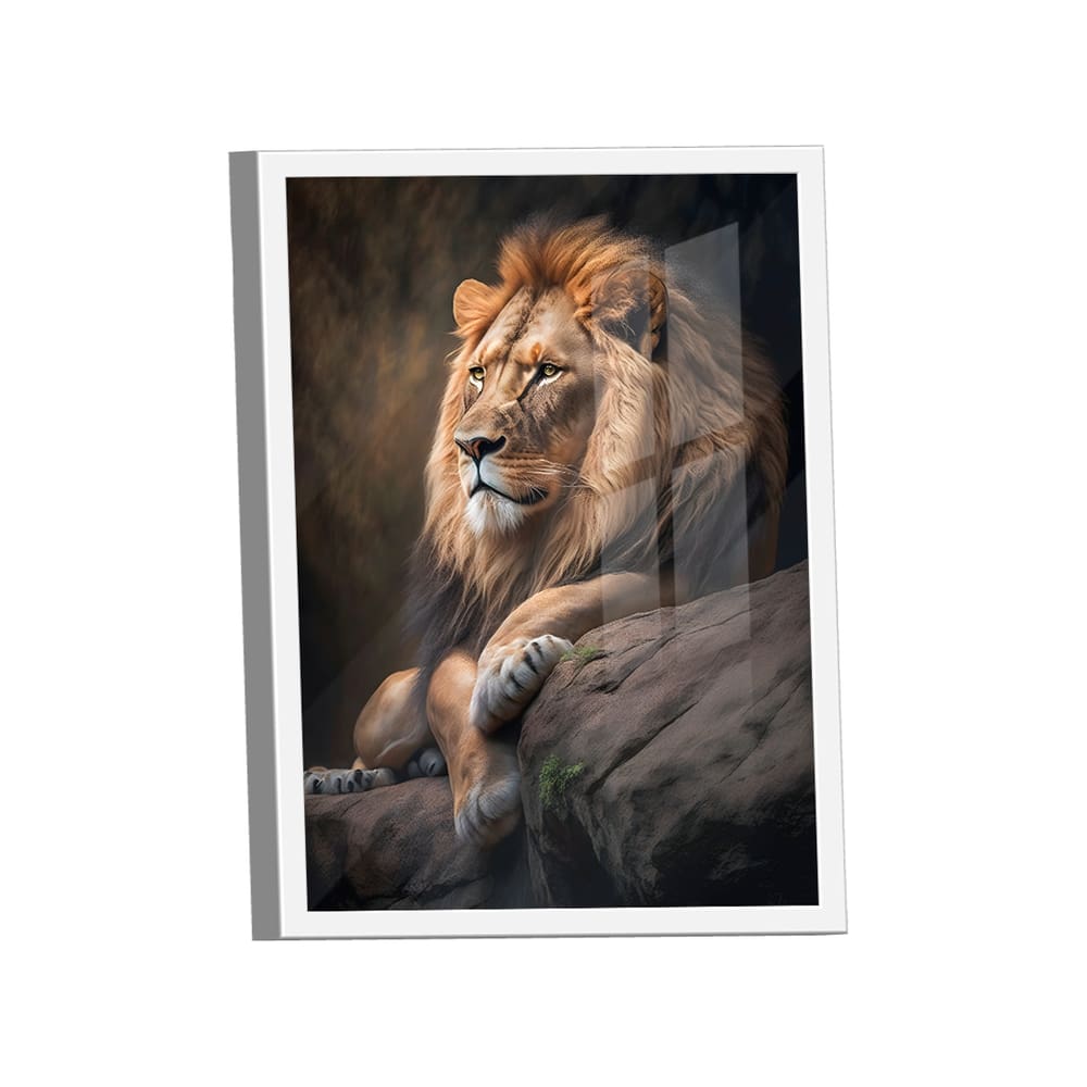 Quadro Decorativo Leão Maestro