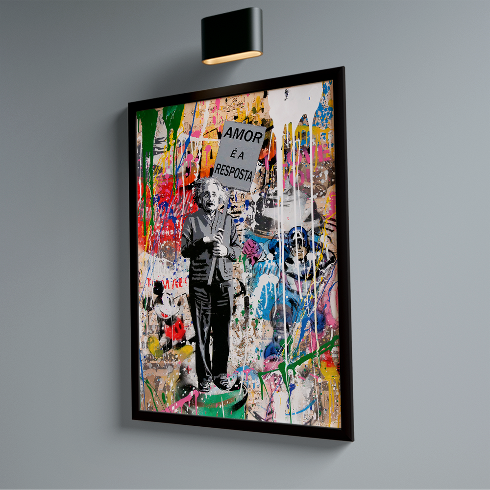 Quadro Decorativo Love Is The Answer