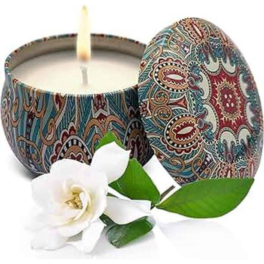 Super Velas Aromática Perfumada Lata Decorada Importadas