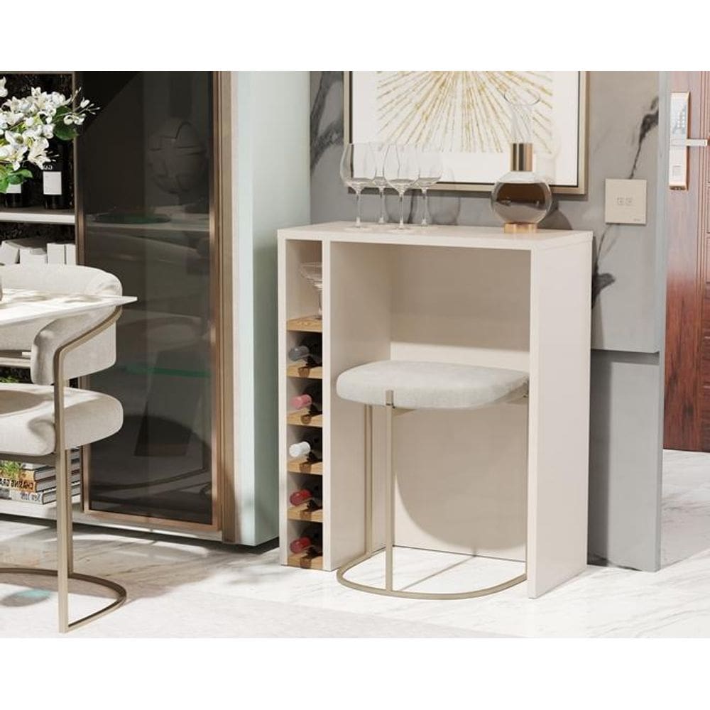 Planejado Adega Carvalho 4008 Cor Off White / Nature