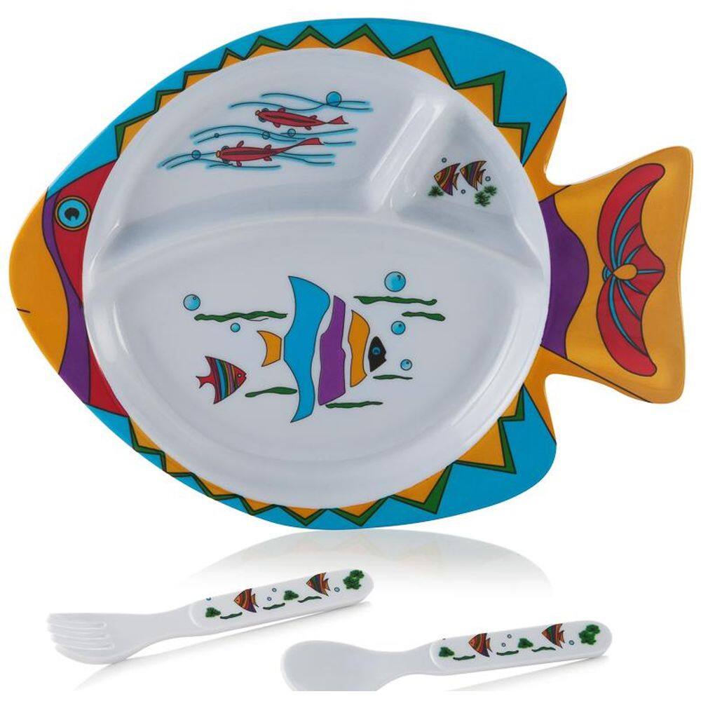 Kit Prato Para Refeição Baby Style Oceano