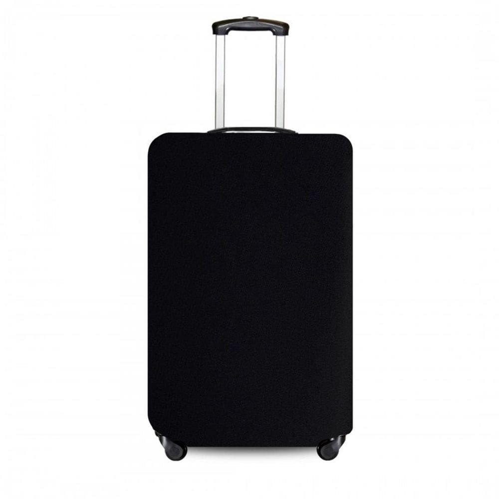 Capa Mala Bagagem Viagem Ziper Preta Grande 32Kg Elastano