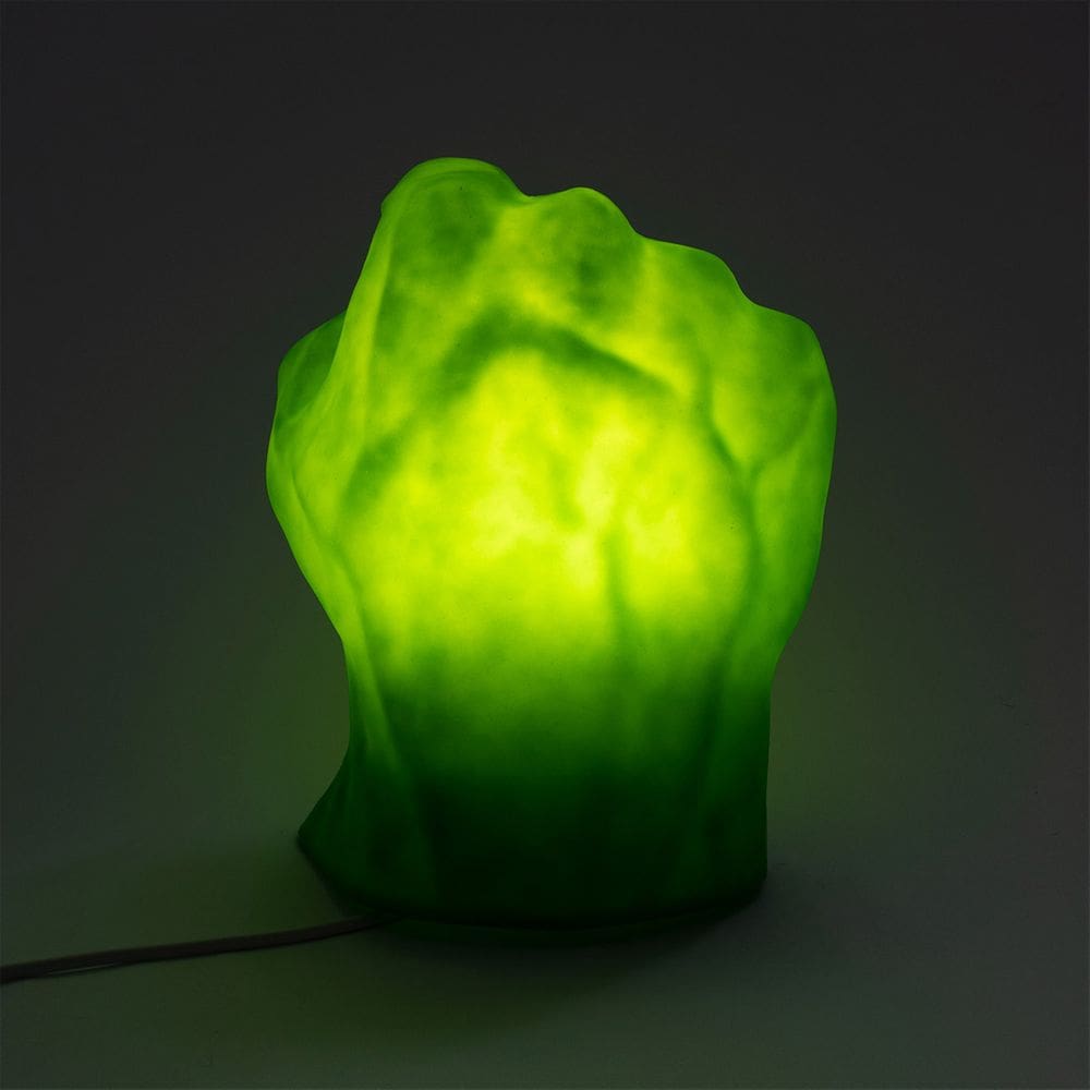 Luminária Marvel mão Incrível Hulk