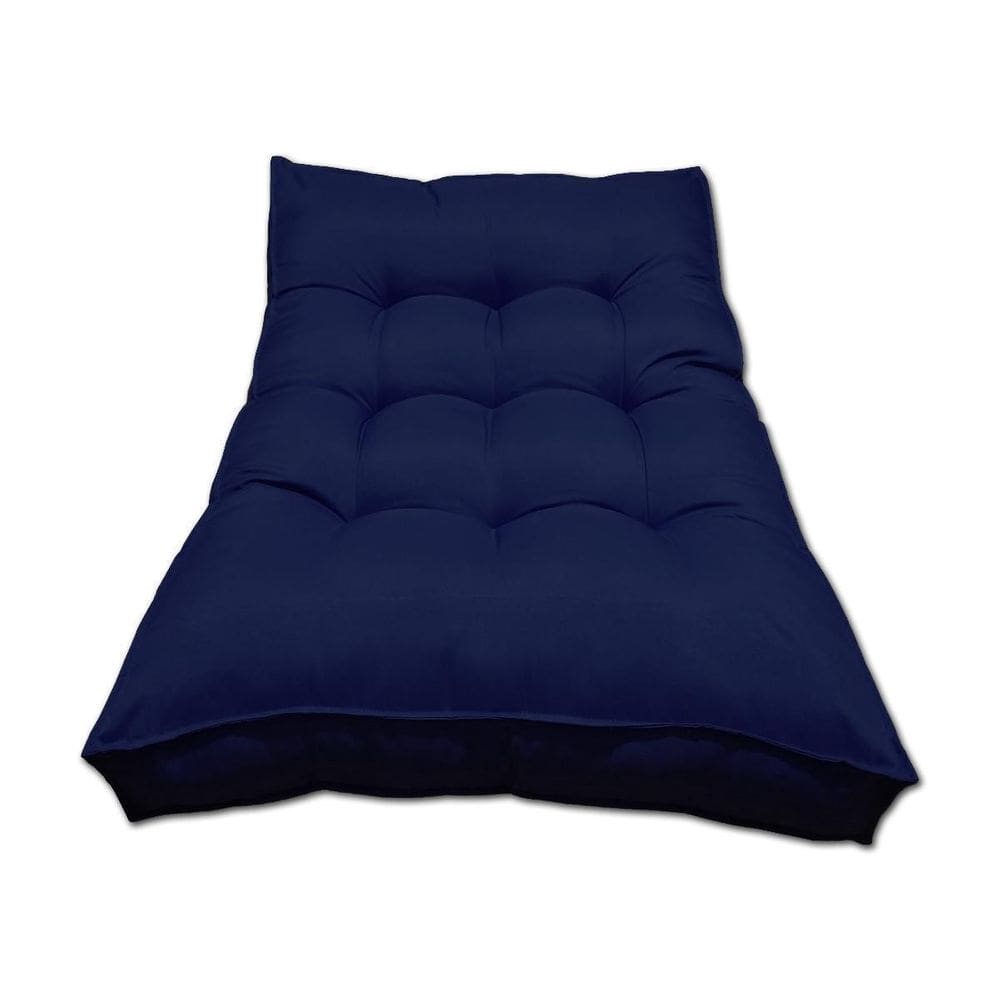 Almofada Futon Alto Oxford 120X80 Gigante Azul Marinho